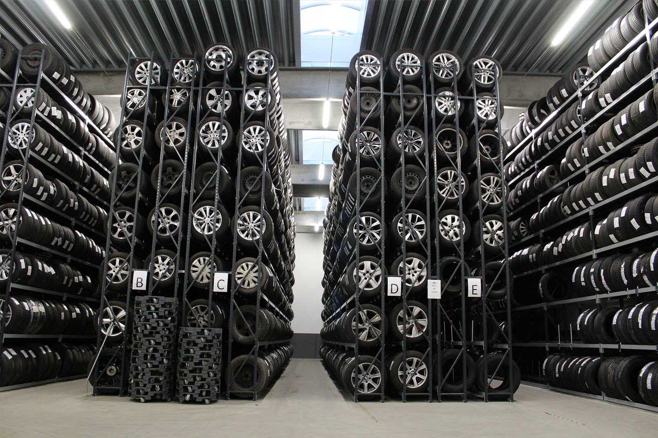 Twin racks dækreoler